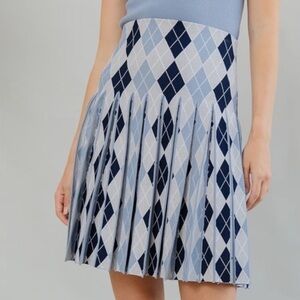 Infinity argyle skirt